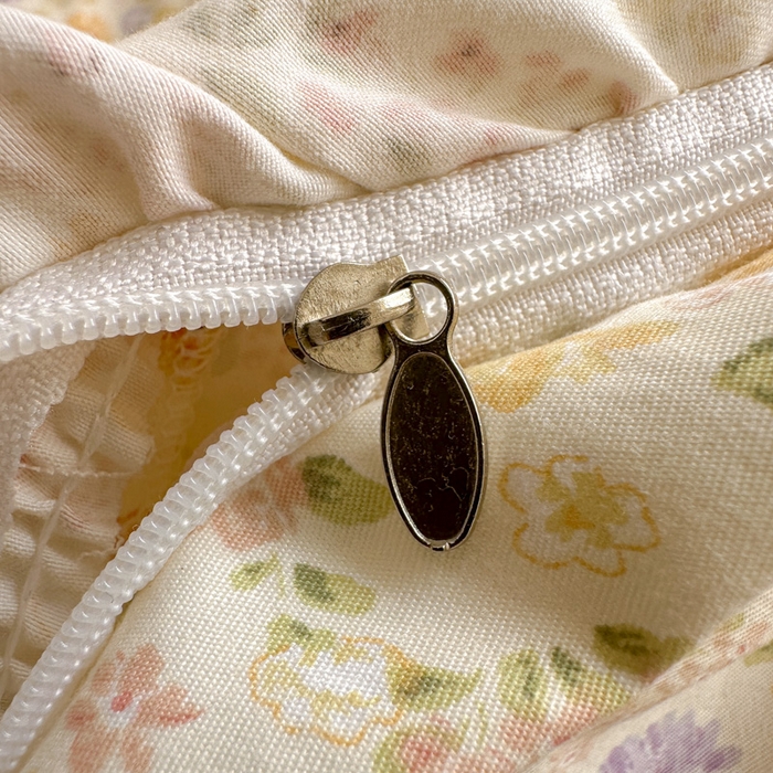 91家纺网 家纺一手货源 找家纺 欧尚 2025新款亲肤碎花云柔棉四件套 恋花季