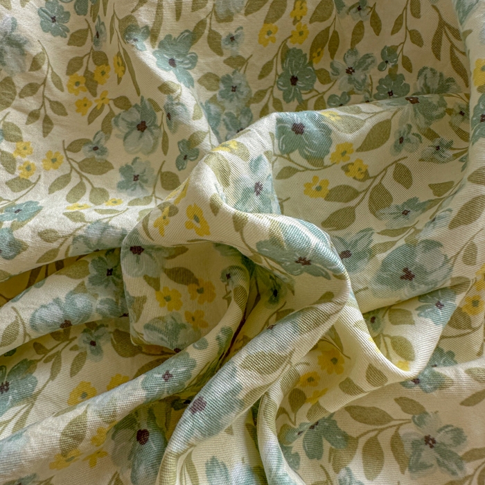 91家纺网 家纺一手货源 找家纺 欧尚 2025新款亲肤碎花云柔棉四件套 清浅