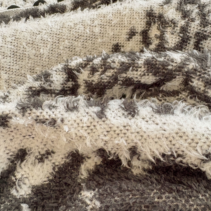 91家纺网 家纺一手货源 找家纺 潮邦创意家居 2025新款250g阳离子提花小球毯盖毯毯子-星绒墨趣 星绒墨趣 -耀黑