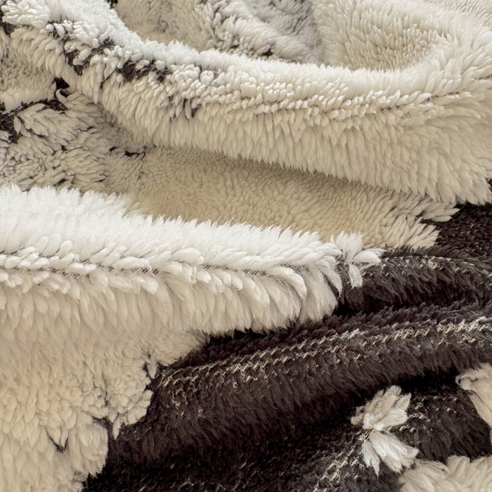 91家纺网 家纺一手货源 找家纺 潮邦创意家居 2025新款250g阳离子提花小球毯盖毯毯子-星绒墨趣 星绒墨趣 -耀黑