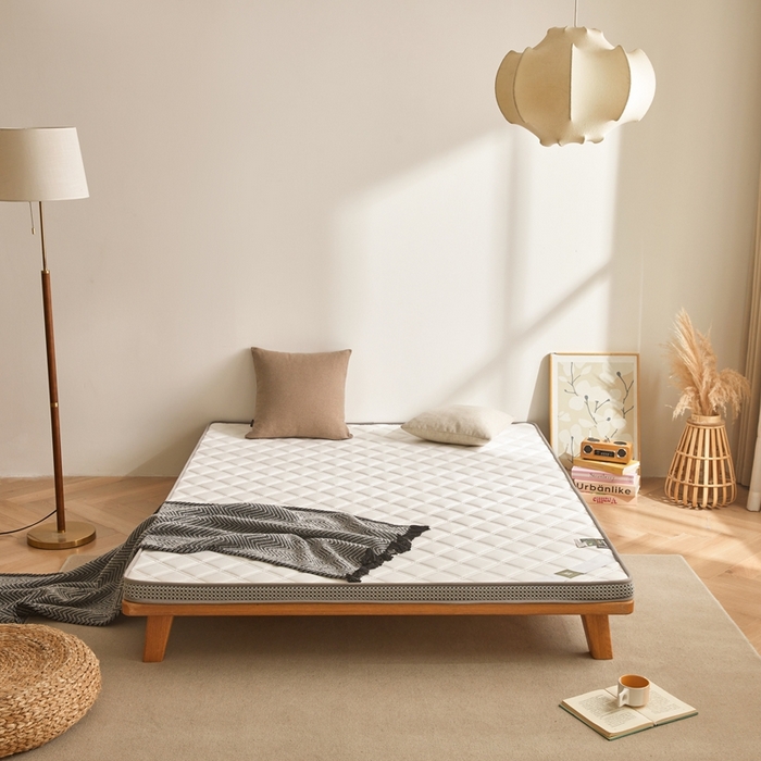 91家纺网 家纺一手货源 找家纺 （总）丽诺床垫 2025新款提花双层纱乳胶立体床垫