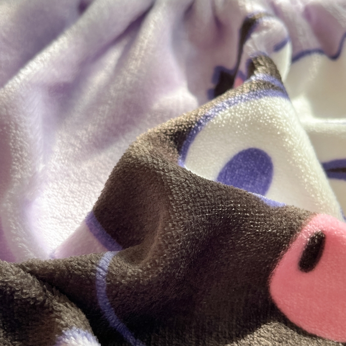 91家纺网 家纺一手货源 找家纺 金爱家 2025新款三丽鸥牛奶绒单品系列床单床笠单件 绒-X梦幻库洛米