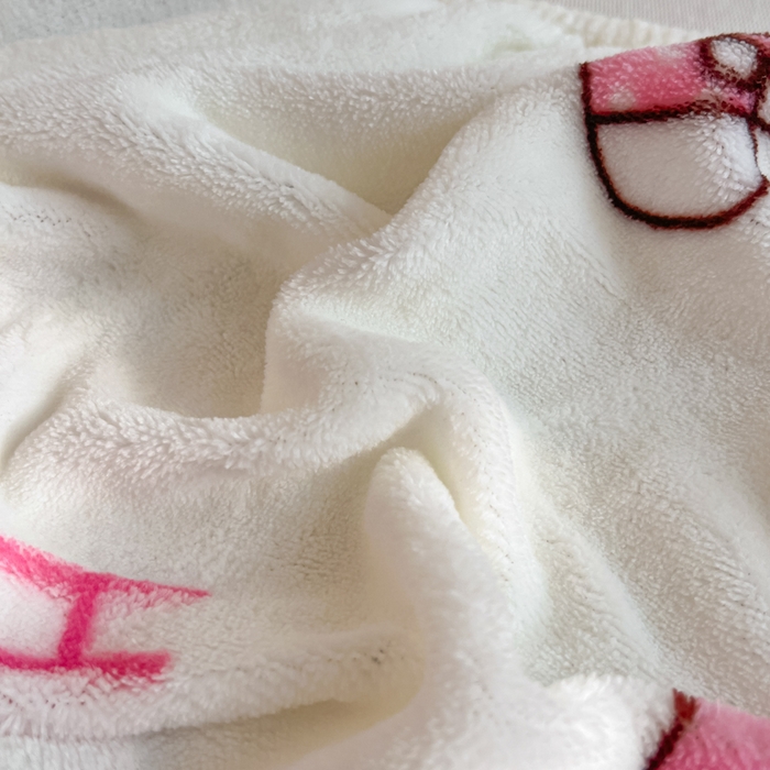 91家纺网 家纺一手货源 找家纺 金爱家 2025新款三丽鸥牛奶绒单品系列床单床笠单件 绒-X奶油kt