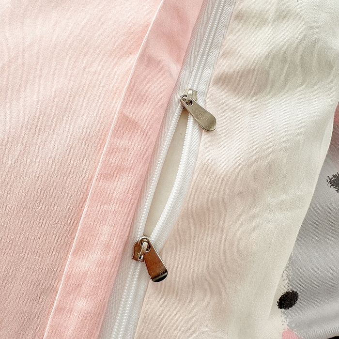 91家纺网 家纺一手货源 找家纺 2025直播新款13372全棉纯棉印花四件套喷气小清新简约热款学生四件套 忆伴时光新花型上新