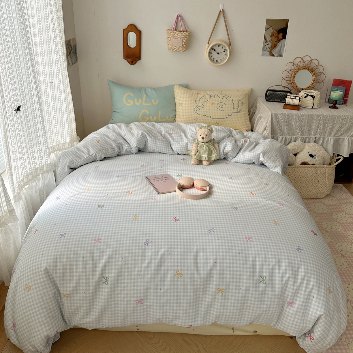 91家纺网 家纺一手货源 找家纺 （总）瑞莱 2025开学季13372印花大版枕套甜酷风四件套