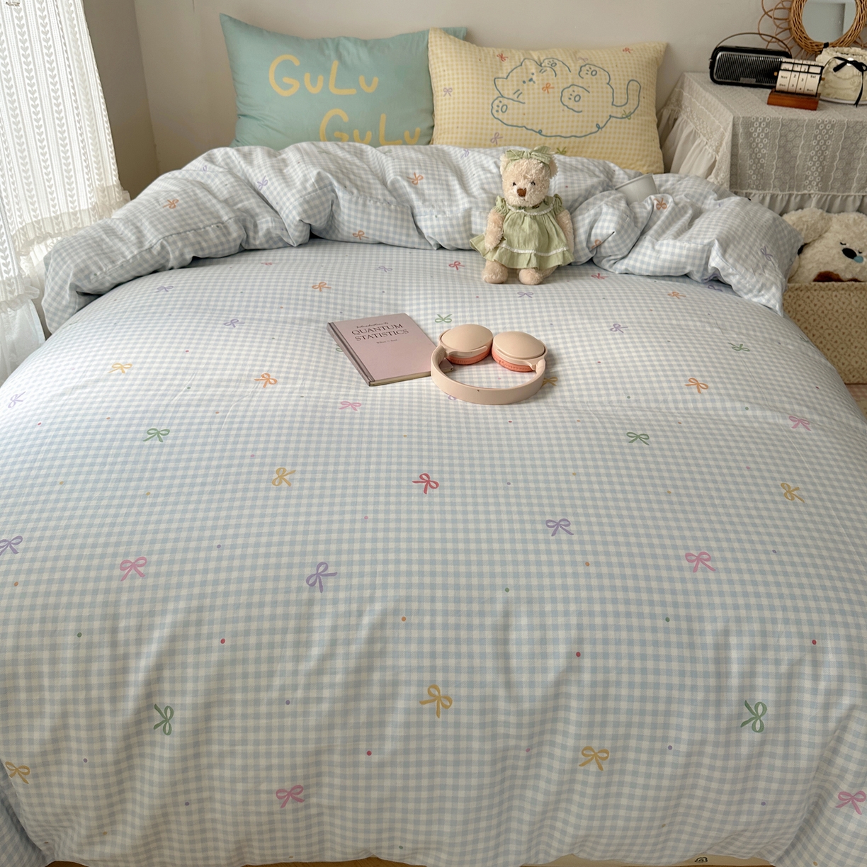 91家纺网 家纺一手货源 找家纺 （总）瑞莱 2025开学季13372印花大版枕套甜酷风四件套