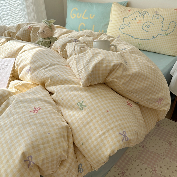 91家纺网 家纺一手货源 找家纺 （总）瑞莱 2025开学季13372印花大版枕套甜酷风四件套