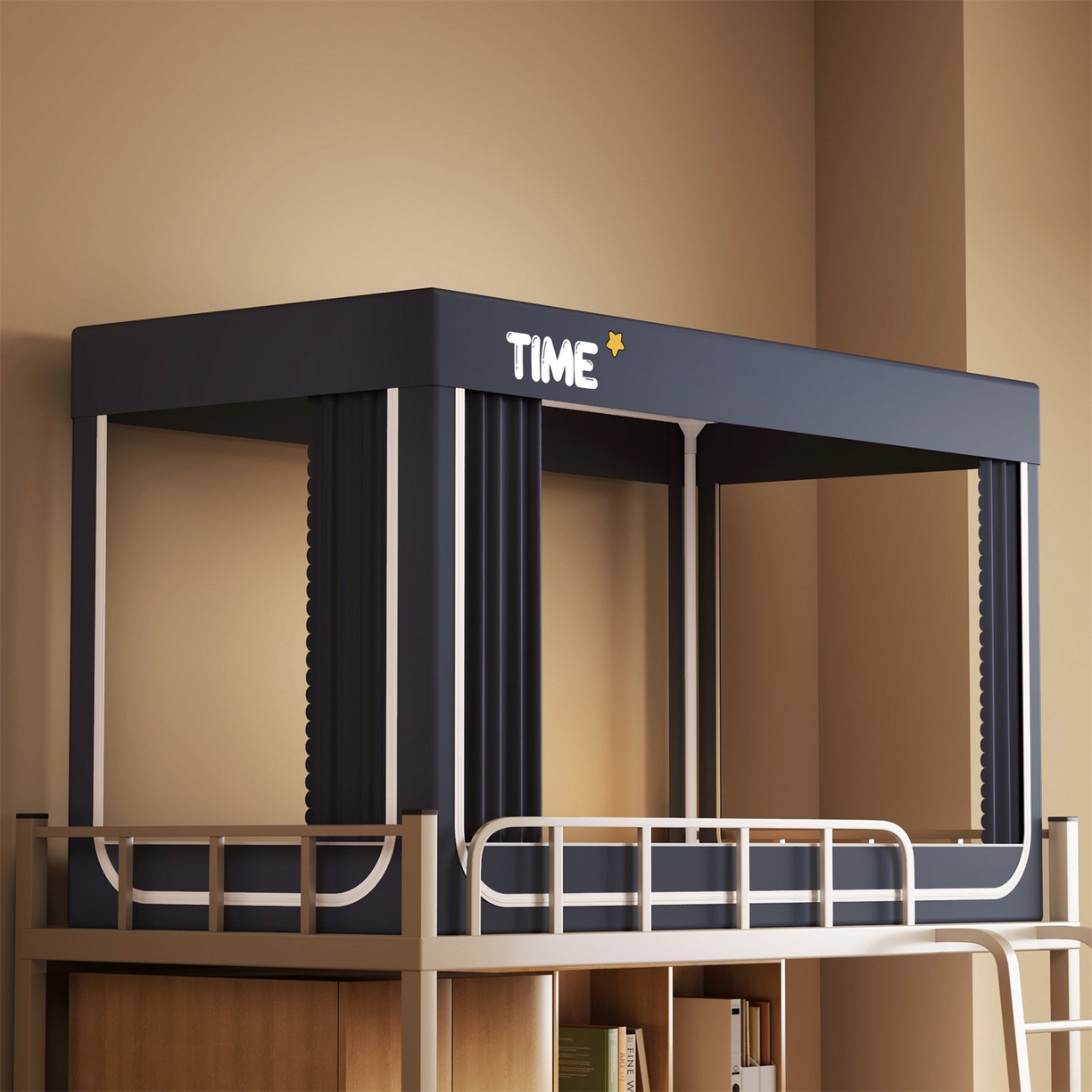 91家纺网 家纺一手货源 找家纺 （总）佳梦家纺 2025新款学生坐床蚊帐-星星系列