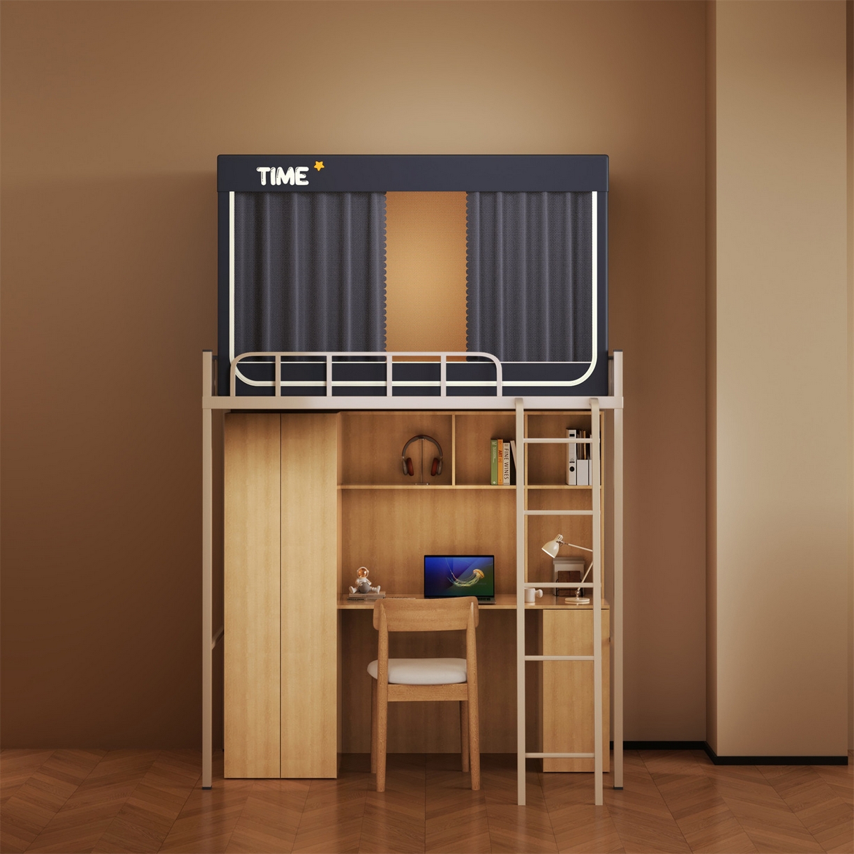 91家纺网 家纺一手货源 找家纺 （总）佳梦家纺 2025新款学生坐床蚊帐-星星系列