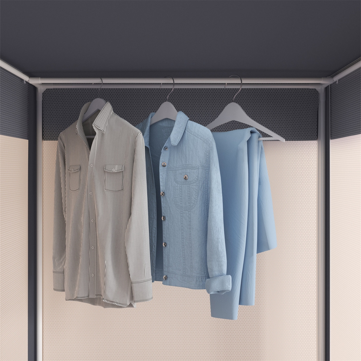 91家纺网 家纺一手货源 找家纺 （总）佳梦家纺 2025新款学生坐床蚊帐-星星系列