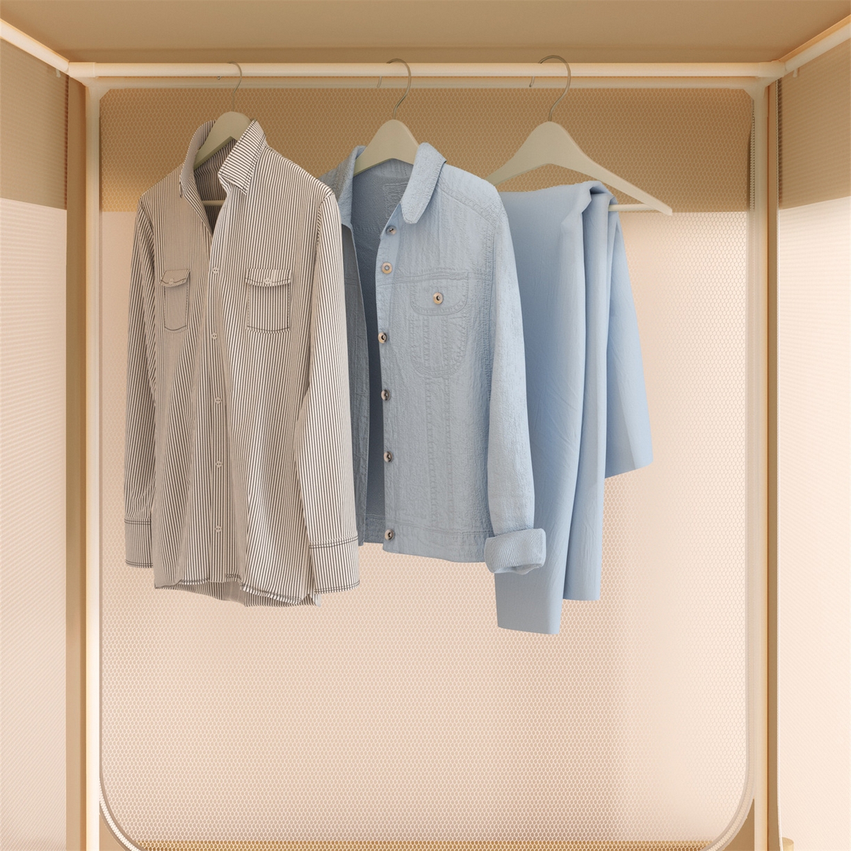 91家纺网 家纺一手货源 找家纺 佳梦家纺 2025新款学生坐床蚊帐-星星系列 星星-米