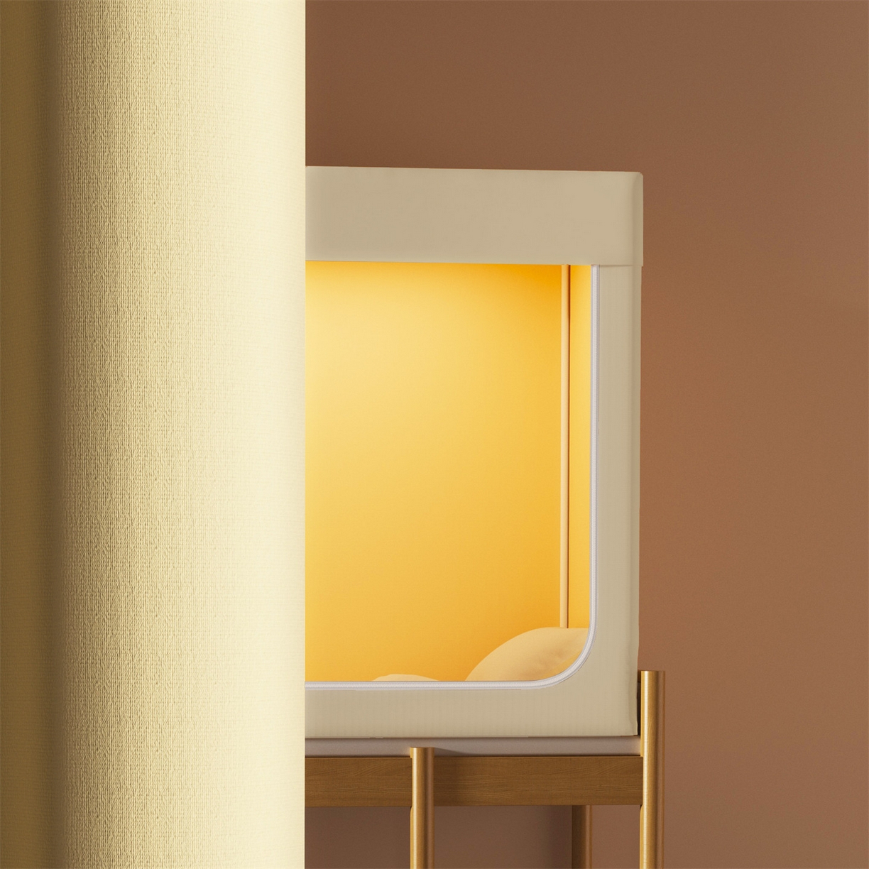 91家纺网 家纺一手货源 找家纺 佳梦家纺 2025新款学生坐床蚊帐-星星系列 星星-米