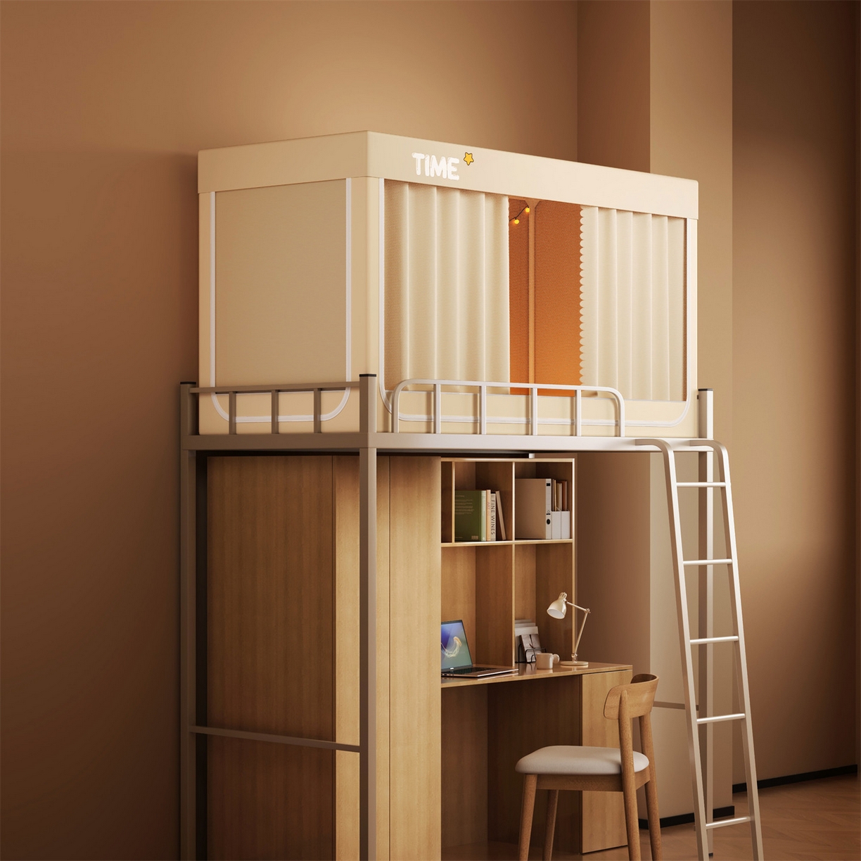 91家纺网 家纺一手货源 找家纺 佳梦家纺 2025新款学生坐床蚊帐-星星系列 星星-米