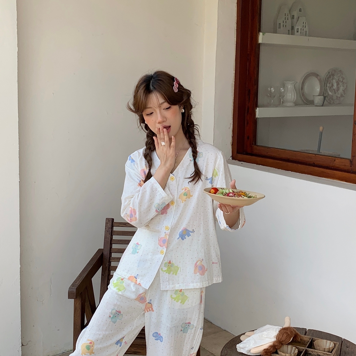 91家纺网 家纺一手货源 找家纺 （总） 纽约生活 2025新款有氧纱V领套装（会员-5）