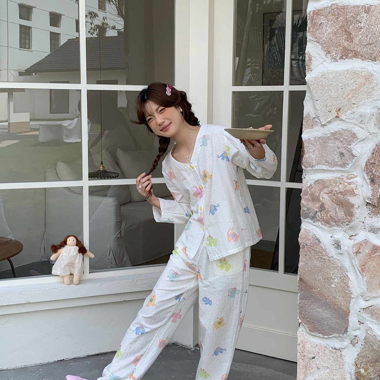 91家纺网 家纺一手货源 找家纺 （总） 纽约生活 2025新款有氧纱V领套装（会员-5）