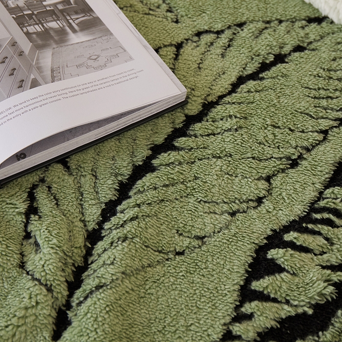 91家纺网 家纺一手货源 找家纺 （总）楼兰公主 2025新款阳离子羊羔绒蕉叶绒毯双层毛毯毯子