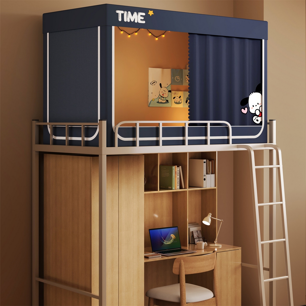 91家纺网 家纺一手货源 找家纺 佳梦家纺 2025新款学生坐床烫画蚊帐 爱心元宝