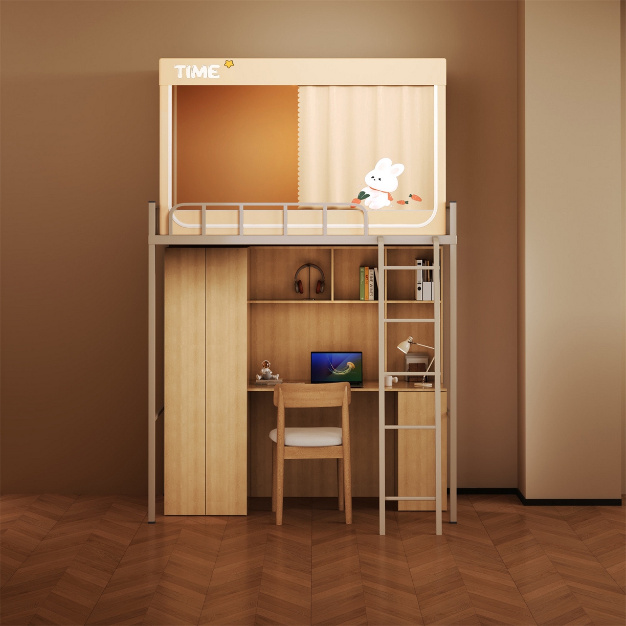 91家纺网 家纺一手货源 找家纺 佳梦家纺 2025新款学生坐床烫画蚊帐 小白