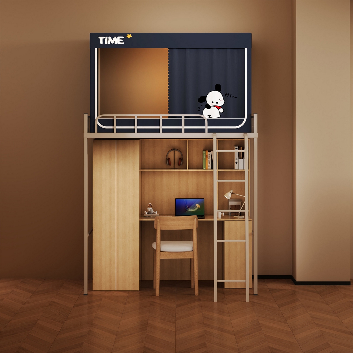 91家纺网 家纺一手货源 找家纺 佳梦家纺 2025新款学生坐床烫画蚊帐 小招财