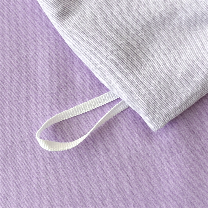 91家纺网 家纺一手货源 找家纺 缦彩 （支持一件定制）2024新款全棉被套加厚生态磨毛学生单被套纯棉被罩 花信光夕-紫