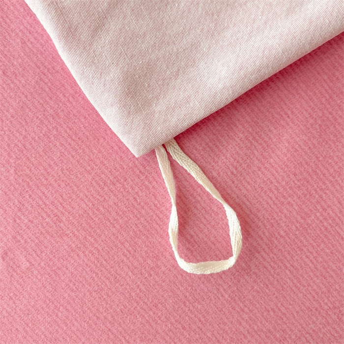 91家纺网 家纺一手货源 找家纺 缦彩 （支持一件定制）2024新款全棉被套加厚生态磨毛学生单被套纯棉被罩 花信光夕粉