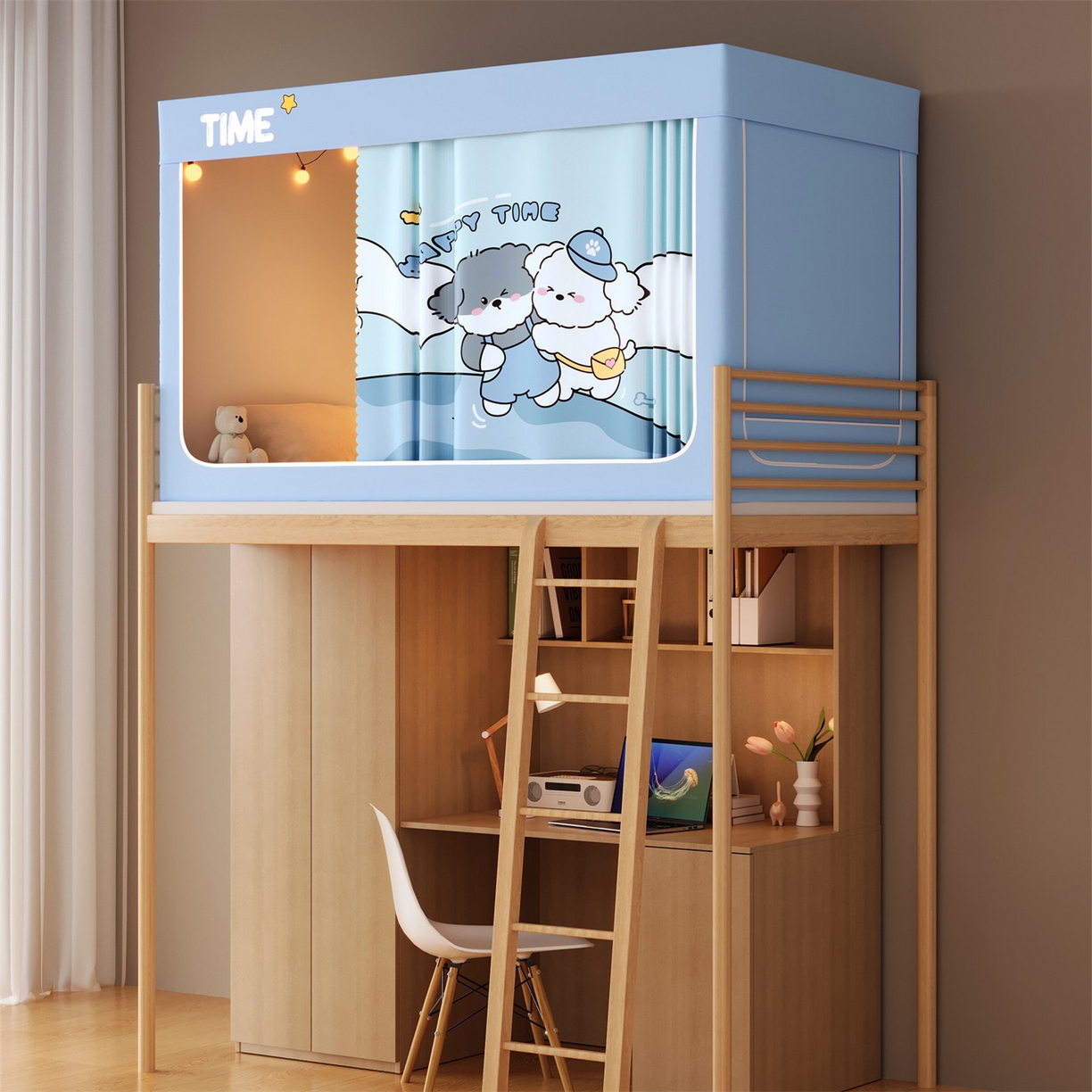 91家纺网 家纺一手货源 找家纺 佳梦家纺 2025新款学生坐床蚊帐-印花系列 旅游搭子