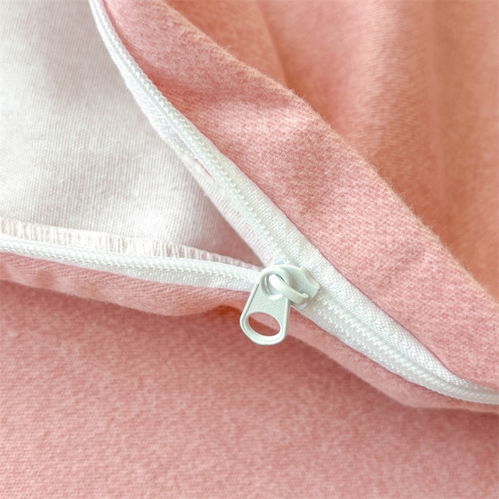 91家纺网 家纺一手货源 找家纺 缦彩 （支持一件定制）2024新款全棉被套加厚生态磨毛学生单被套纯棉被罩 浅忆雏菊-粉