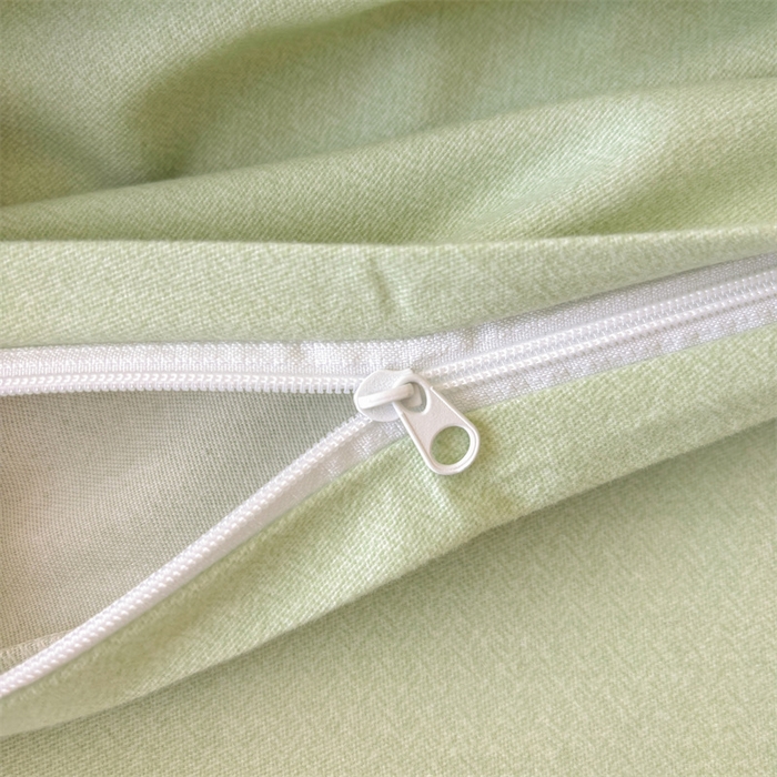 91家纺网 家纺一手货源 找家纺 缦彩 （支持一件定制）2024新款全棉被套加厚生态磨毛学生单被套纯棉被罩 槿花怒放-绿