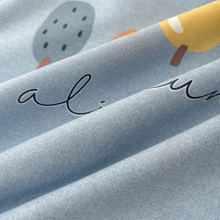 91家纺网 家纺一手货源 找家纺 缦彩 （支持一件定制）2024新款全棉被套加厚生态磨毛学生单被套纯棉被罩 珍妮蓝