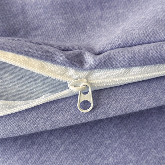 91家纺网 家纺一手货源 找家纺 缦彩 （支持一件定制）2024新款全棉被套加厚生态磨毛学生单被套纯棉被罩 浅忆雏菊-蓝