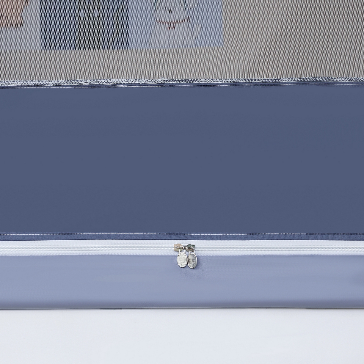 91家纺网 家纺一手货源 找家纺 星际优品 2025新款轻奢款学生一体式遮光蚊帐 星空灰