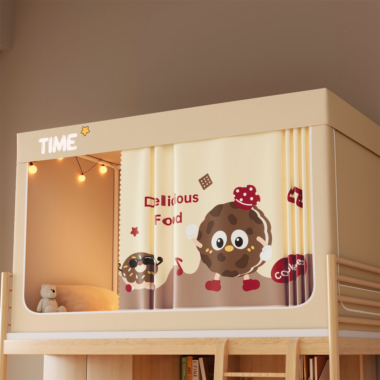 91家纺网 家纺一手货源 找家纺 （总）2025新款宿舍学生蚊帐纯色印花窗帘强遮光床帘涂层上下铺蚊帐送风扇杆