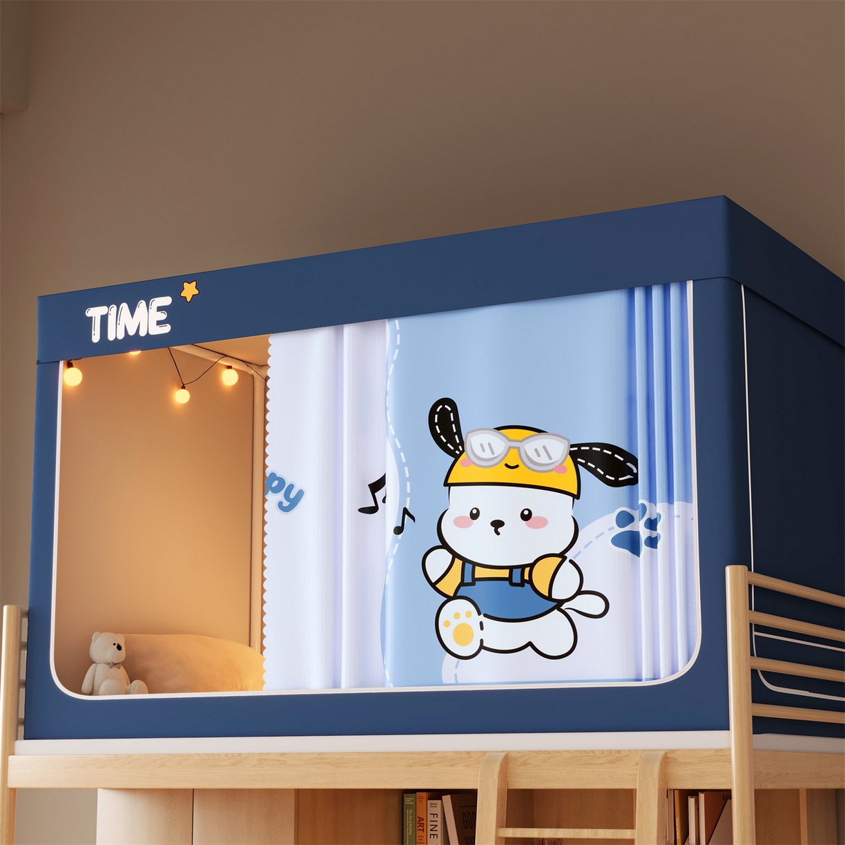 91家纺网 家纺一手货源 找家纺 （总）2025新款宿舍学生蚊帐纯色印花窗帘强遮光床帘涂层上下铺蚊帐送风扇杆