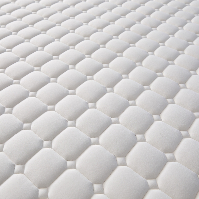 91家纺网 家纺一手货源 找家纺 华誉 2025新款跨境电商专供鸟眼布床垫 面包格白色