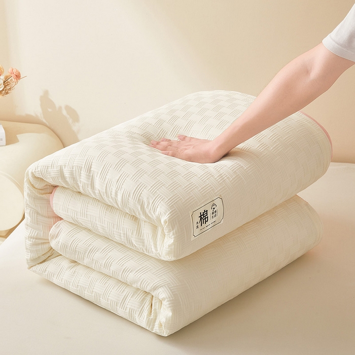 91家纺网 家纺一手货源 找家纺 （总）好睡棉 2025新款华夫格可拆洗新疆棉花被冬被春秋被夏被四季被子被芯