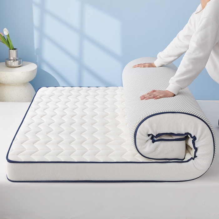 华誉 2025新款跨境电商专供鸟眼布床垫 麦穗白色