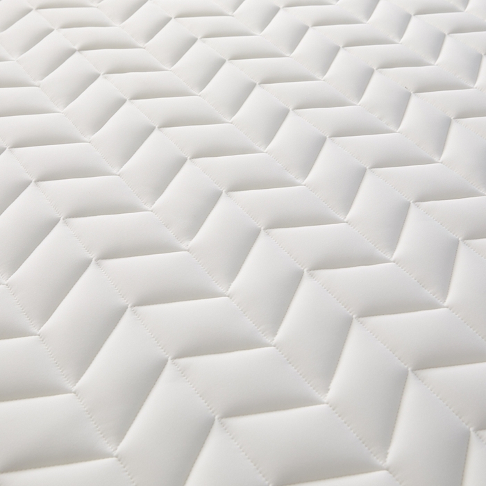 91家纺网 家纺一手货源 找家纺 华誉 2025新款跨境电商专供鸟眼布床垫 麦穗白色