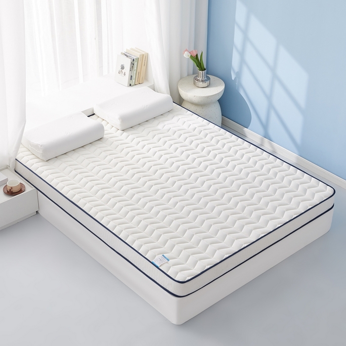 91家纺网 家纺一手货源 找家纺 华誉 2025新款跨境电商专供鸟眼布床垫 麦穗白色