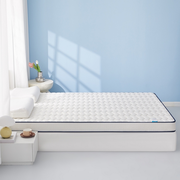 91家纺网 家纺一手货源 找家纺 华誉 2025新款跨境电商专供鸟眼布床垫 麦穗白色