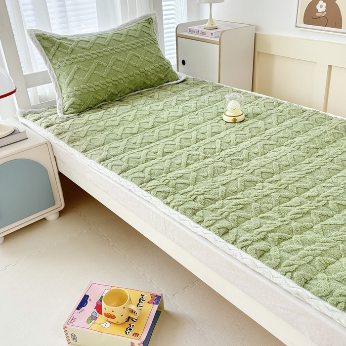 91家纺网 家纺一手货源 找家纺 华誉 2025年新款学生宿舍塔芙蓉床垫跨境外贸爆款 temu希音 Tik Tok供货 抹茶绿