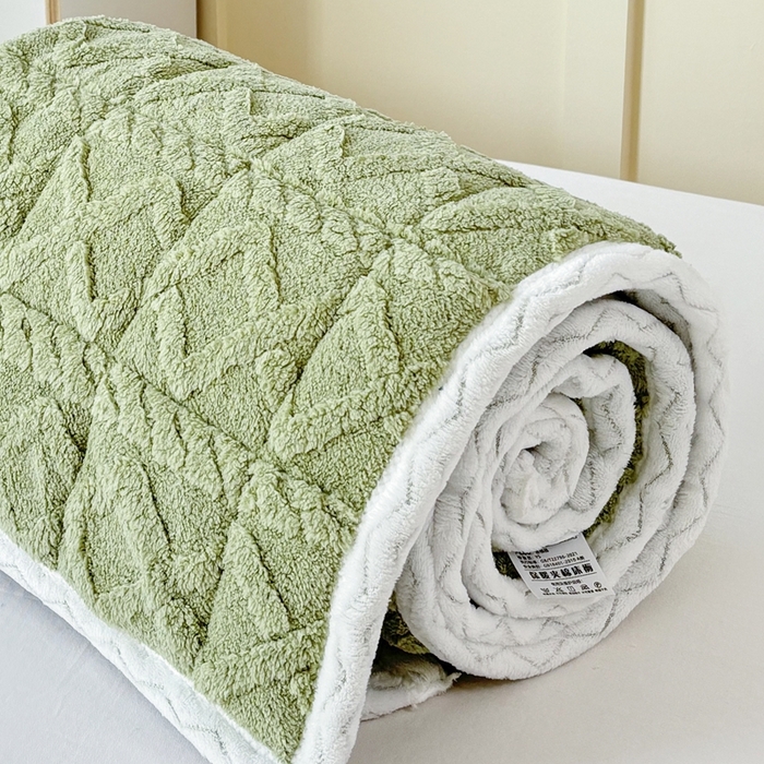 91家纺网 家纺一手货源 找家纺 华誉 2025年新款学生宿舍塔芙蓉床垫跨境外贸爆款 temu希音 Tik Tok供货 抹茶绿