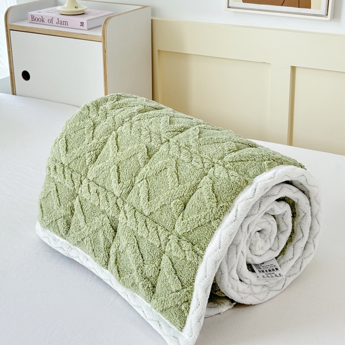 91家纺网 家纺一手货源 找家纺 华誉 2025年新款学生宿舍塔芙蓉床垫跨境外贸爆款 temu希音 Tik Tok供货 抹茶绿