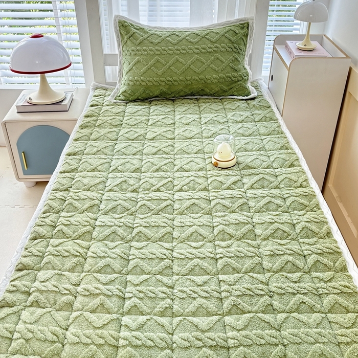 91家纺网 家纺一手货源 找家纺 华誉 2025年新款学生宿舍塔芙蓉床垫跨境外贸爆款 temu希音 Tik Tok供货 抹茶绿