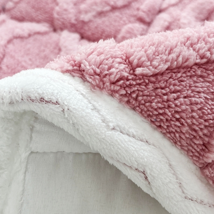 91家纺网 家纺一手货源 找家纺 华誉 2025年新款学生宿舍塔芙蓉床垫跨境外贸爆款 temu希音 Tik Tok供货 豆沙粉