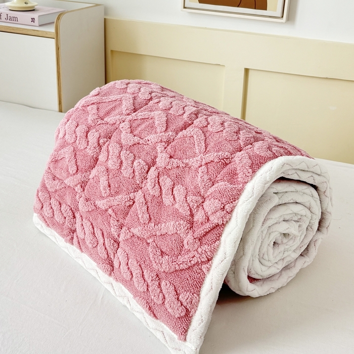 91家纺网 家纺一手货源 找家纺 华誉 2025年新款学生宿舍塔芙蓉床垫跨境外贸爆款 temu希音 Tik Tok供货 豆沙粉