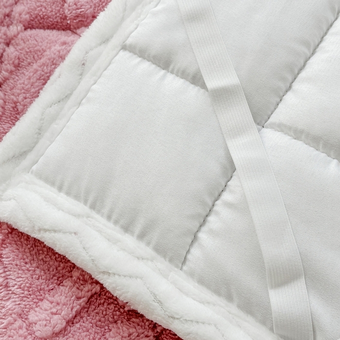 91家纺网 家纺一手货源 找家纺 华誉 2025年新款学生宿舍塔芙蓉床垫跨境外贸爆款 temu希音 Tik Tok供货 豆沙粉