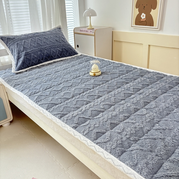 91家纺网 家纺一手货源 找家纺 华誉 2025年新款学生宿舍塔芙蓉床垫跨境外贸爆款 temu希音 Tik Tok供货 星辰灰