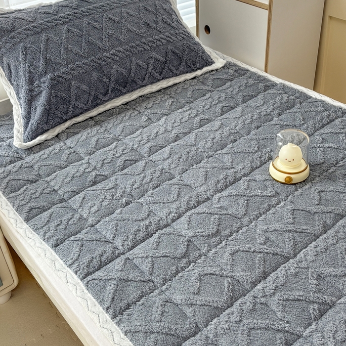 91家纺网 家纺一手货源 找家纺 华誉 2025年新款学生宿舍塔芙蓉床垫跨境外贸爆款 temu希音 Tik Tok供货 星辰灰