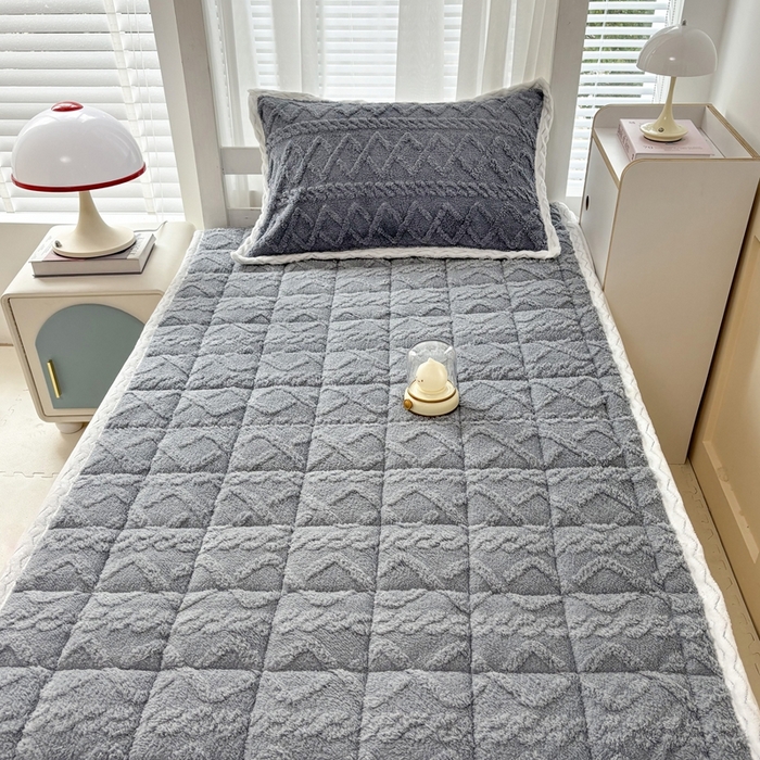 91家纺网 家纺一手货源 找家纺 华誉 2025年新款学生宿舍塔芙蓉床垫跨境外贸爆款 temu希音 Tik Tok供货 星辰灰