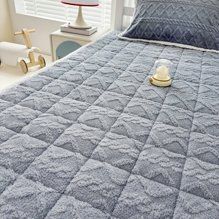 91家纺网 家纺一手货源 找家纺 华誉 2025年新款学生宿舍塔芙蓉床垫跨境外贸爆款 temu希音 Tik Tok供货 星辰灰